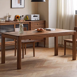 Newark Natural Solid Walnut Large Dining Table - Oak Furniture Store & Sofas