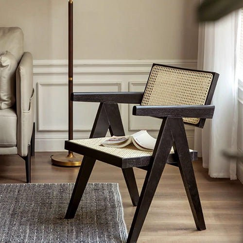 Nordic Charcoal Solid Oak Designer Chair - Oak Furniture Store