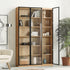 Odense Combination Natural Oak Display/Bookcase Cabinet - Oak Furniture Store