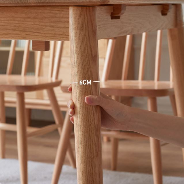 Oslo Natural Oak Extending Dining Table - Oak Furniture Store