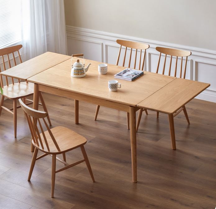 Oslo Natural Oak Extending Dining Table