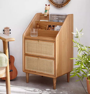 Oslo Natural Oak Magazine Sideboard - Oak Furniture Store & Sofas