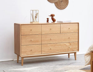 Oslo Natural Solid Oak 3+4 Chest of Drawers (Coming Soon!) - Oak Furniture Store & Sofas