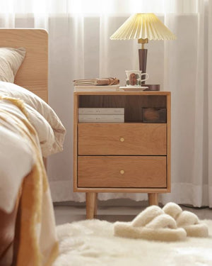 Oslo Natural Solid Oak Bedside Table - Oak Furniture Store & Sofas