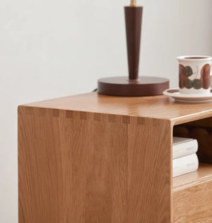 Oslo Natural Solid Oak Bedside Table - Oak Furniture Store & Sofas