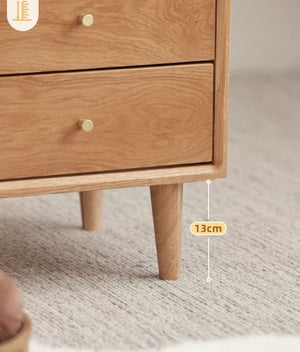 Oslo Natural Solid Oak Bedside Table - Oak Furniture Store & Sofas