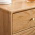 Oslo Natural Solid Oak Bedside Table Design Two - Oak Furniture Store