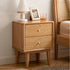 Oslo Natural Solid Oak Bedside Table Design Two - Oak Furniture Store