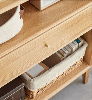 Oslo Natural Solid Oak Bookcase - Oak Furniture Store & Sofas