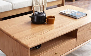 Oslo Natural Solid Oak Coffee Table - Oak Furniture Store & Sofas