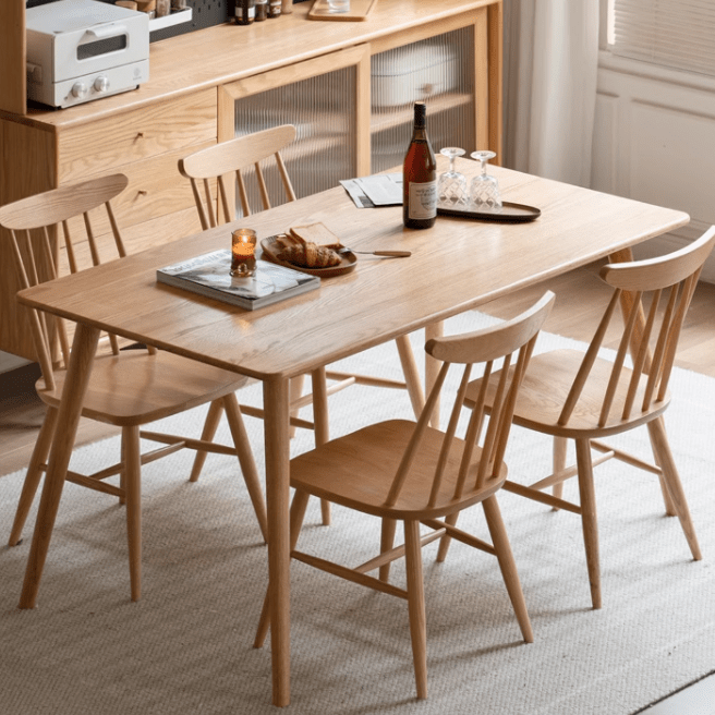 Oslo Natural Solid Oak Dining Table - Oak Furniture Store