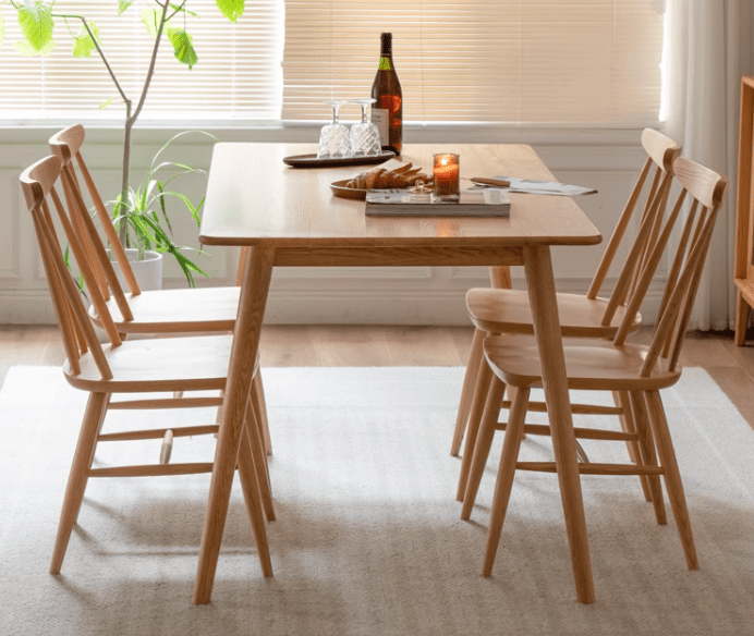 Oslo Natural Solid Oak Dining Table - Oak Furniture Store