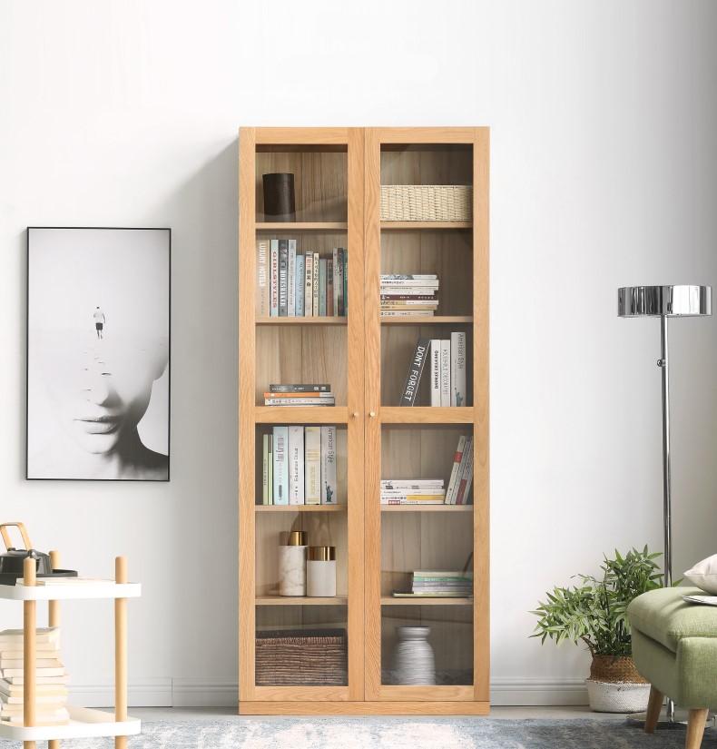 Oslo Natural Solid Oak Display Cabinet - Oak Furniture Store & Sofas