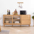 Oslo Natural Solid Oak Sideboard with Hutch Dresser - Oak Furniture Store