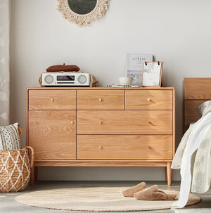 Oslo Natural Solid Oak Sideboard Design 2 - Oak Furniture Store & Sofas