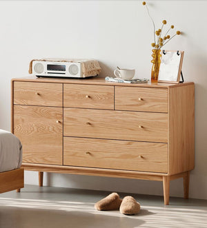 Oslo Natural Solid Oak Sideboard Design 2 - Oak Furniture Store & Sofas