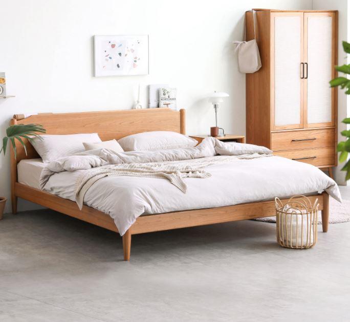 Prunus Solid Cherry Bed Frame - Oak Furniture Store & Sofas