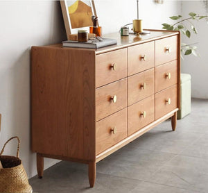 Prunus Solid Cherry Large Chest of Drawers - Oak Furniture Store & Sofas