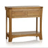 Renwick Rustic Solid Oak Console Table - Oak Furniture Store