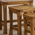 Renwick Rustic Solid Oak Nest of Tables - Oak Furniture Store