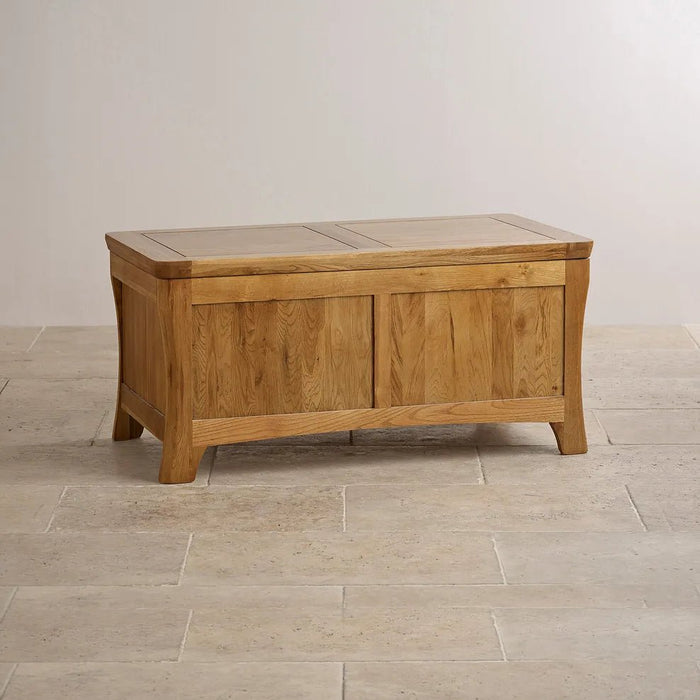 Renwick Rustic Solid Oak Storage Box