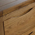 Renwick Rustic Solid Oak Wide 6 Drawers Chest - Oak Furniture Store