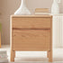 Riga Natural Solid Oak Bedside Table - Oak Furniture Store
