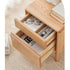 Riga Natural Solid Oak Bedside Table - Oak Furniture Store