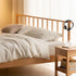 Salos Natural Solid Oak Bed Frame - Oak Furniture Store