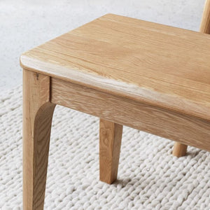 Seattle Natural Solid Oak Bench - Oak Furniture Store & Sofas