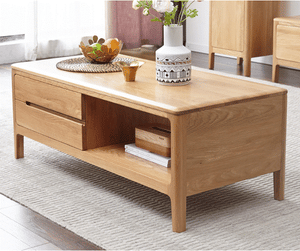 Seattle Natural Solid Oak Coffee Table - Oak Furniture Store & Sofas