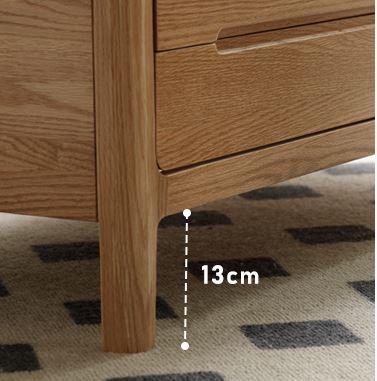 Seattle Natural Solid Oak Coffee Table | wood small coffee table NZ with drawers for living room | Oak Furniture Store