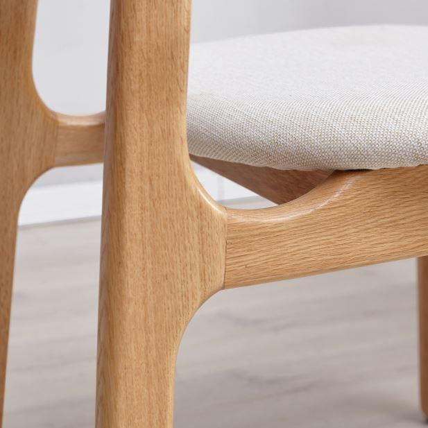 Seattle Natural Solid Oak Dining Chair - Oak Furniture Store