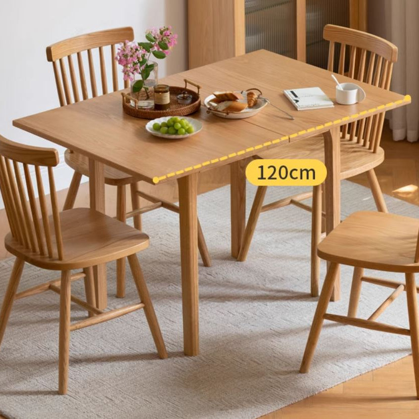 Seattle Natural Solid Oak Extending Dining Table - Oak Furniture Store