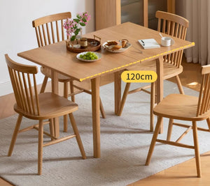 Seattle Natural Solid Oak Extending Dining Table - Oak Furniture Store & Sofas