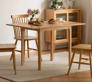 Seattle Natural Solid Oak Extending Dining Table - Oak Furniture Store & Sofas