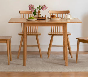 Seattle Natural Solid Oak Extending Dining Table - Oak Furniture Store & Sofas