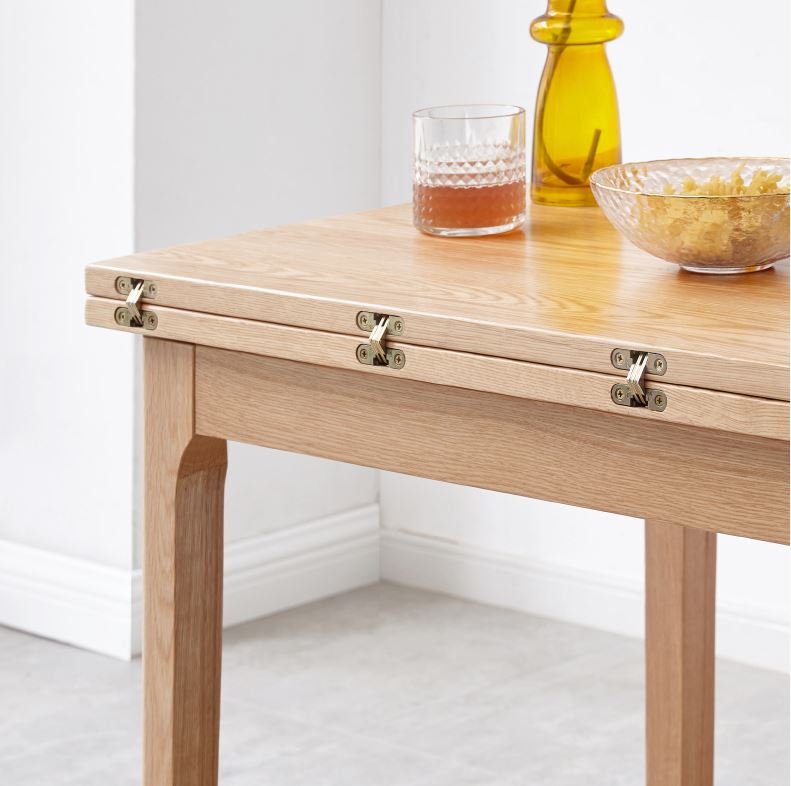 Seattle Natural Solid Oak Extending Dining Table - Oak Furniture Store