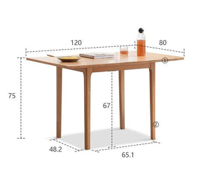 Seattle Natural Solid Oak Extending Dining Table - Oak Furniture Store & Sofas