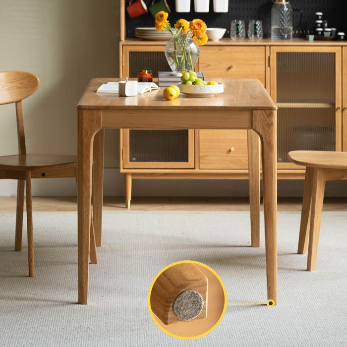 Seattle Natural Solid Oak Large Dining Table - Oak Furniture Store