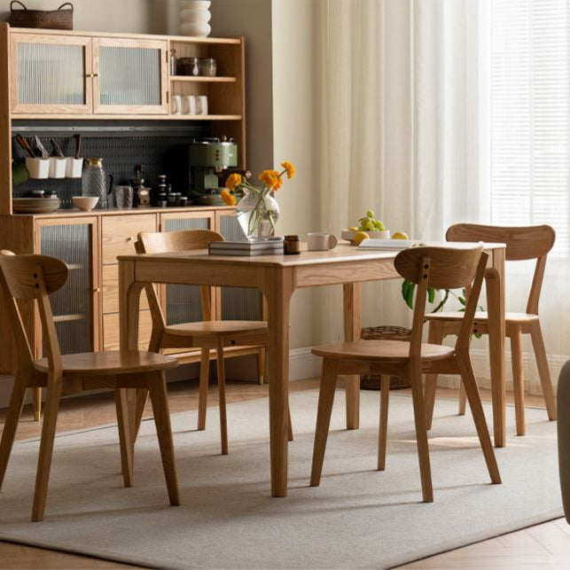 Seattle Natural Solid Oak Large Dining Table - Oak Furniture Store