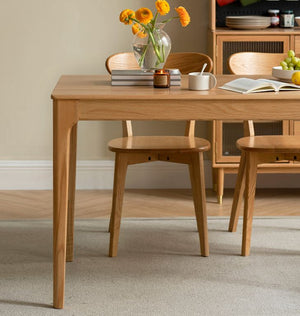 Seattle Natural Solid Oak Large Dining Table - Oak Furniture Store & Sofas