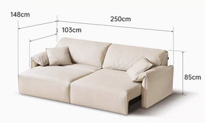 Sonata Tech Fabric Electric Sofa Bed - Oak Furniture Store & Sofas