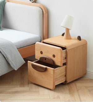 Urban Kidz Animal Oak Bedside Table - Oak Furniture Store & Sofas