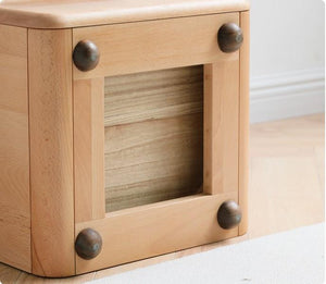 Urban Kidz Animal Oak Bedside Table - Oak Furniture Store & Sofas