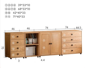 Urban Kidz Natural Solid Oak Modular Chest Of Drawers - Oak Furniture Store & Sofas