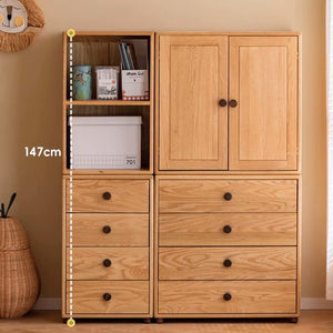 Urban Kidz Natural Solid Oak Modular Chest Of Drawers - Oak Furniture Store & Sofas