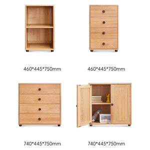 Urban Kidz Natural Solid Oak Modular Chest Of Drawers - Oak Furniture Store & Sofas