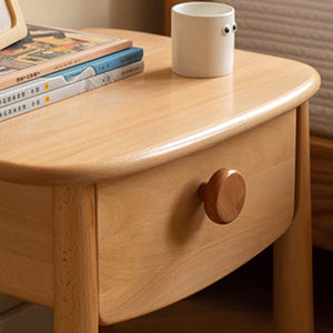 Urban Kidz Natural Solid Oak Side Table - Oak Furniture Store & Sofas