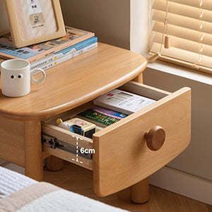 Urban Kidz Natural Solid Oak Side Table - Oak Furniture Store & Sofas